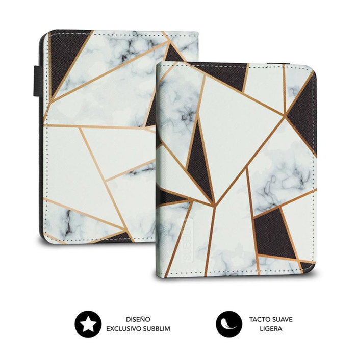 Subblim Clever EC-CASE6 Funda pour E-Reader 6 Pouces Livre Électronique Étui avec Sangle Élastique Compatible Kindle Kobo