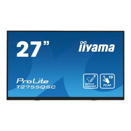 IIYAMA Monitor Pro Lite T2755QSC-B1 - Écran PC 27" QHD 2560x1440 IPS, 75 Hz, HDMI, DisplayPort, Haut-parleurs