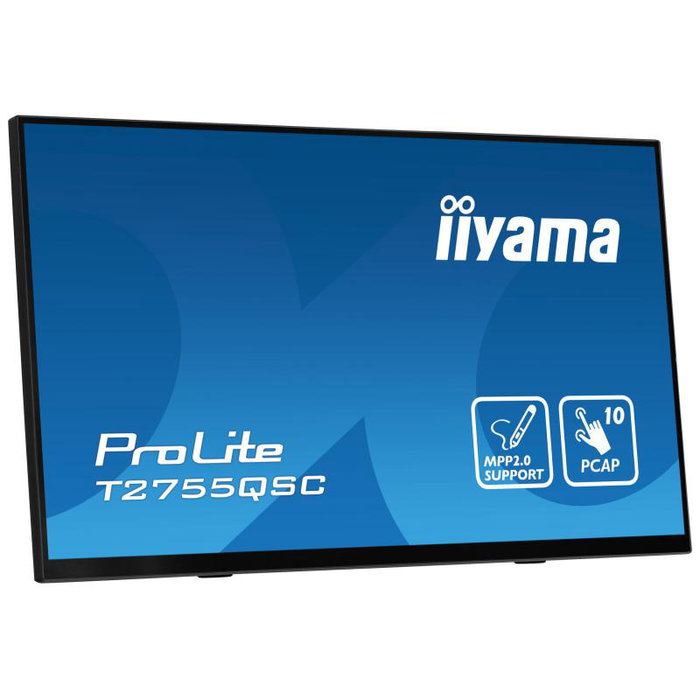 iiyama ProLite Touch T2755QSC-B1 Moniteur tactile 27 pouces WQHD IPS 10 points PCAP iiyama ProLite Touch T2755QSC-B1 Moniteur tactile 27 pouces WQHD IPS 10 points PCAP