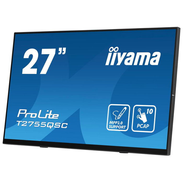 iiyama ProLite Touch T2755QSC-B1 Moniteur tactile 27 pouces WQHD IPS 10 points PCAP iiyama ProLite Touch T2755QSC-B1 Moniteur tactile 27 pouces WQHD IPS 10 points PCAP