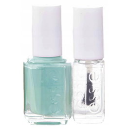Essie Coffret Vernis à Ongles 99 Mint Candy Apple 13.5 ml et Top Coat durcisseur Good To Go 5 ml - Finition brillante vegan