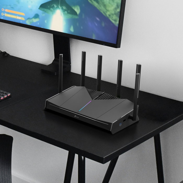 TP-Link Archer GE400 BE6500 Routeur Gaming Wi-Fi 7 Tri-Band 6.5 Gbps, 2 Puertos 2.5G, RGB, HomeShield