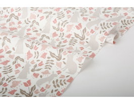 Dailylike Tissu en coton Fleurs 1,10m x 3m épaisseur 20C