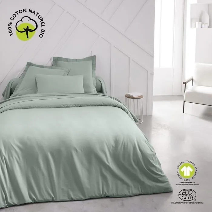 Today - Housse de couette Organic 220x240 cm en coton bio 57 fils - Certifications GOTS et Oeko-Tex - Pour lit 2 personnes Today - Housse de couette Organic 220x240 cm en coton bio 57 fils - Certifications GOTS et Oeko-Tex - Pour lit 2 personnes