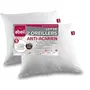 Abeil Lot de 2 Oreillers Anti-Acariens Biome 60 x 60 cm, 100% Coton Traité Oeko-Tex, Moelleux et Gonflant