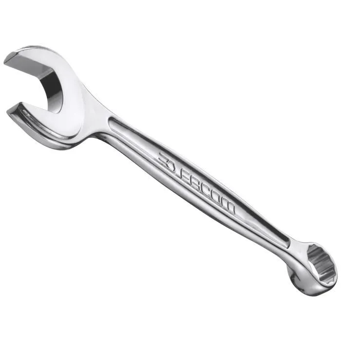 Facom Clé Mixte 440.24PB 24 mm Acier Chromé Satiné Fourche et Œil - Serrage et Tournage