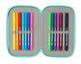 Safta Plumier Triple 37 Pcs Nanana "Bunny" (12,5x19,5x5,5 cm) - Trousse d'écolier pour enfants