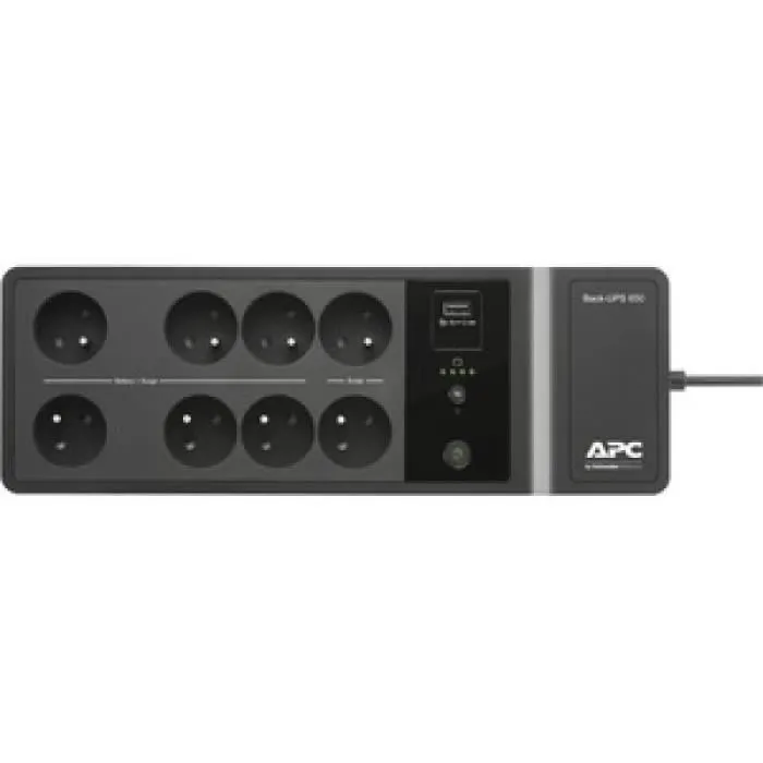 APC Back-UPS BE650G2-FR - Onduleur - 650VA - 400W - 8 Prises - Protection contre les Coupures - Noir APC Back-UPS BE650G2-FR - Onduleur - 650VA - 400W - 8 Prises - Protection contre les Coupures - Noir