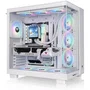 Thermaltake View 380 XL TG ARGB Snow - Boîtier PC Moyen Tour ATX Blanc - 4 Ventilos A-RGB 120mm inclus - Verre Trempé Panoramique - Sans Alimentation