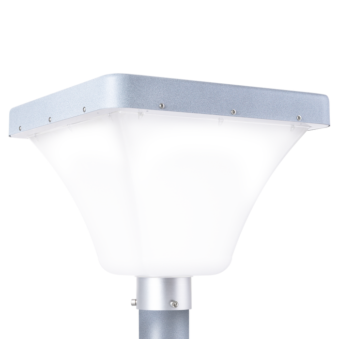 Lampadaire solaire LED rectangulaire 45W blanc froid 6000K pour jardin rue IP65 Lampadaire solaire LED rectangulaire 45W blanc froid 6000K pour jardin rue IP65