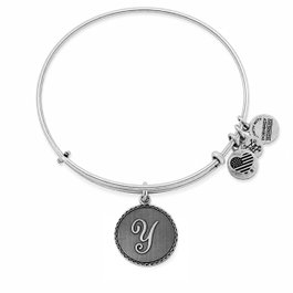 Alex And Ani Bracelet Lettre Y Gris