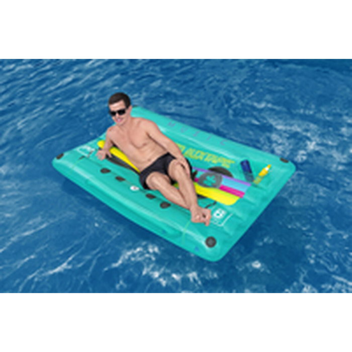 Bestway Matelas Gonflable Cassette Retro Bleu et Multicolore