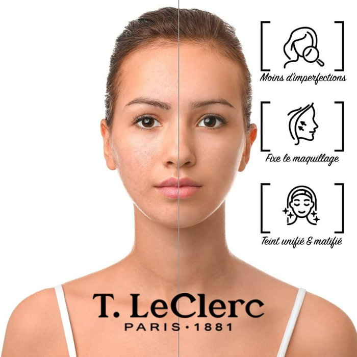 Leclerc Poudre Compacte Cannelle - Poudre de Maquillage Visage Finition Mat Naturelle