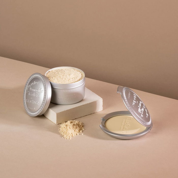 Leclerc Poudre Compacte Cannelle - Poudre de Maquillage Visage Finition Mat Naturelle