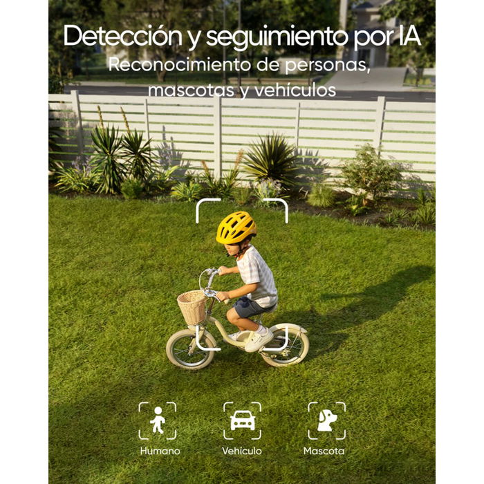 EUFY E340 - Projecteur LED de sécurité avec caméra IP - 2000 lm - Intérieur/Extérieur - Wi-Fi - Compatible Amazon Alexa - Vision nocturne - Format dôme - IP65