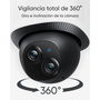 EUFY E340 - Projecteur LED de sécurité avec caméra IP - 2000 lm - Intérieur/Extérieur - Wi-Fi - Compatible Amazon Alexa - Vision nocturne - Format dôme - IP65
