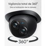 EUFY E340 - Projecteur LED de sécurité avec caméra IP - 2000 lm - Intérieur/Extérieur - Wi-Fi - Compatible Amazon Alexa - Vision nocturne - Format dôme - IP65
