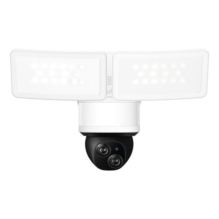 EUFY E340 - Projecteur LED de sécurité avec caméra IP - 2000 lm - Intérieur/Extérieur - Wi-Fi - Compatible Amazon Alexa - Vision nocturne - Format dôme - IP65