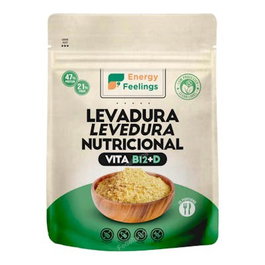 ENERGY FEELINGS Levure Nutritionnelle Vita B12+D en Flocons 130 g