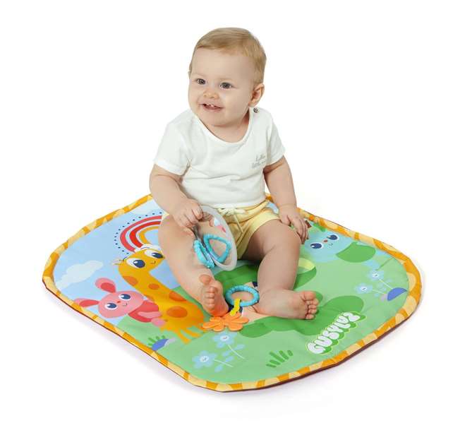 Molto - Tapis d'activités lumineux avec coussin pour bébé, multilingue (espagnol/anglais), 66x54x2 cm, dès la naissance