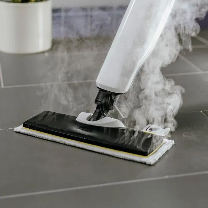 Karcher - Kit de 2 Serpillières en microfibre abrasive pour sol avec buse EasyFix (1 abrasive, 1 très abrasive), pour nettoyeur vapeur Karcher - Kit de 2 Serpillières en microfibre abrasive pour sol avec buse EasyFix (1 abrasive, 1 très abrasive), pour nettoyeur vapeur