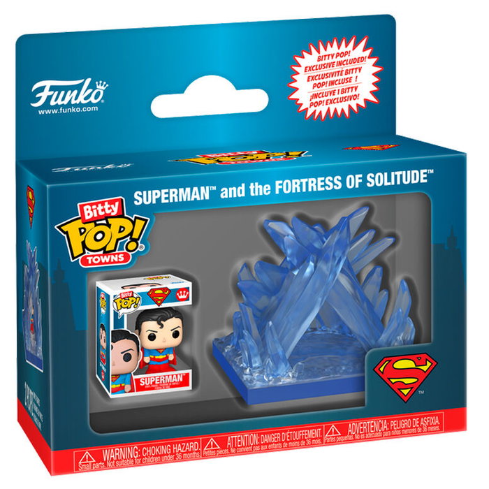 FUNKO Bitty POP Town DC Comics Superman Fortaleza de la Soledad