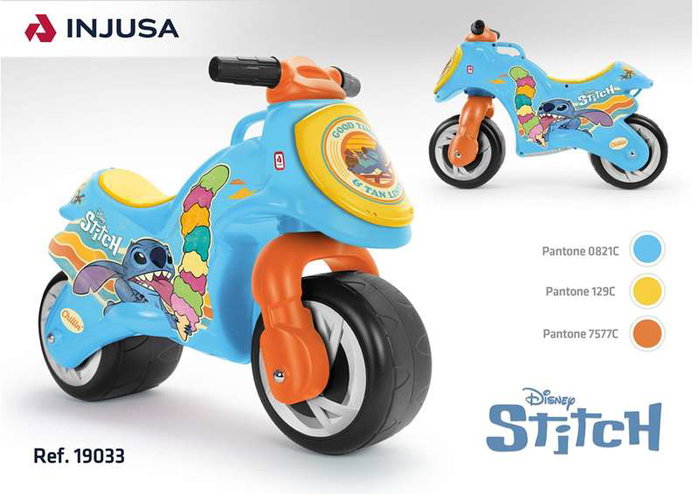 Injusa Stich 069x27.5x49 cm Correpasillos Moto Neox avec Pousseur - Vélo sans Pédales Enfant à partir de 3 Ans Injusa Stich 069x27.5x49 cm Correpasillos Moto Neox avec Pousseur - Vélo sans Pédales Enfant à partir de 3 Ans