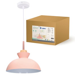 GSC Evolution Lampe de plafond suspendue Sompara E27 Ø280mm Rose