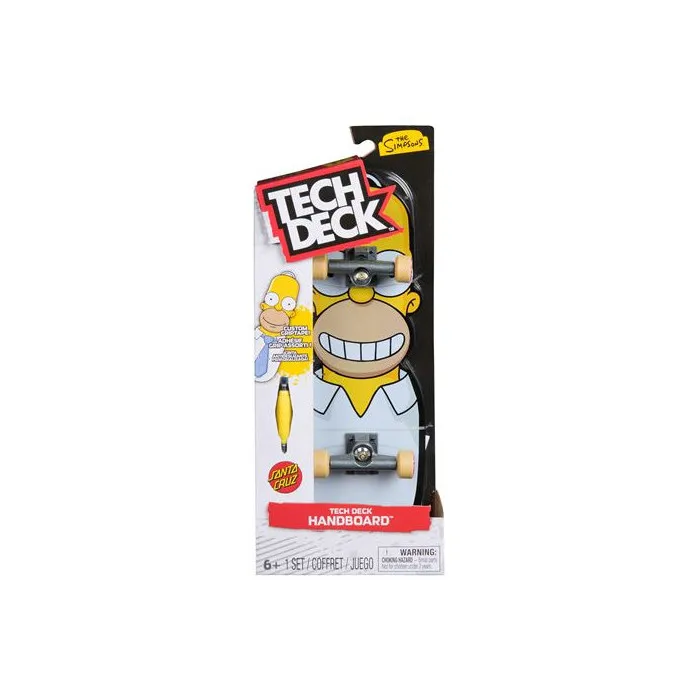 Tech Deck Pack figurine 1 handboard The Simpsons X Santa Cruz