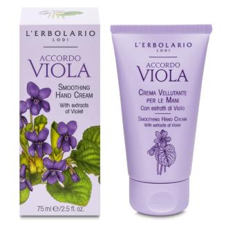 L'Erbolario Acorde Violeta Crème Mains Nourrissante et Protectrice Édition Limitée, Extrait de Pensée et Violette, Sans Silicone, 75 ml L'Erbolario Acorde Violeta Crème Mains Nourrissante et Protectrice Édition Limitée, Extrait de Pensée et Violette, Sans Silicone, 75 ml