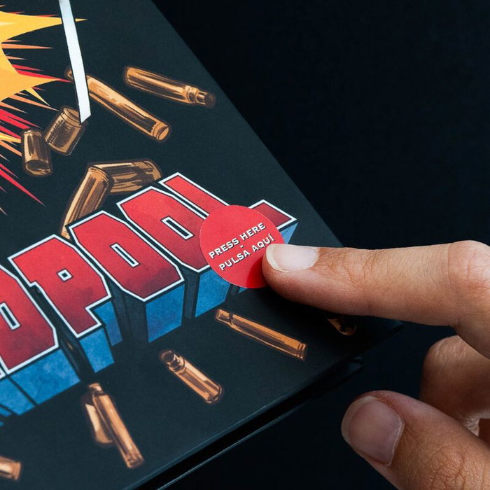 ERIK - Carnet A5 Premium à Couverture Rigide avec Effets LED Deadpool Marvel - 96 Pages - Bloc-notes
