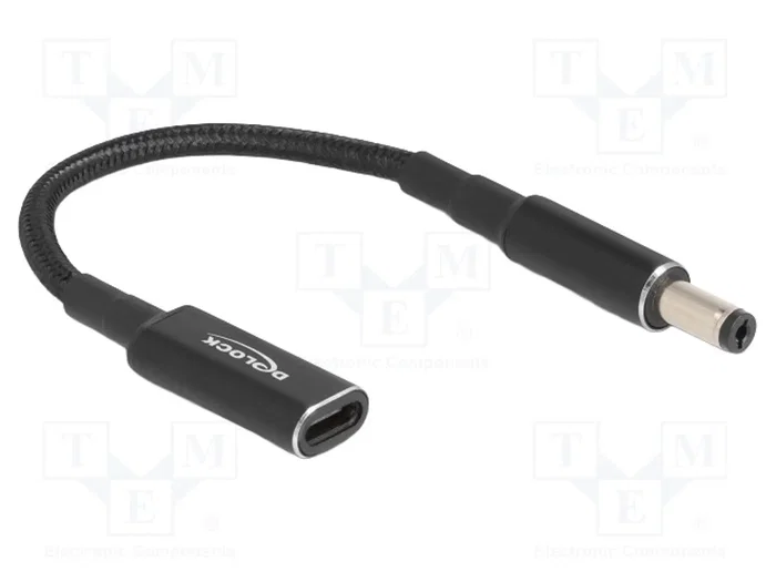 DELOCK Câble d'alimentation USB-C vers DC 5,5/2,1 mm 60W DELOCK Câble d'alimentation USB-C vers DC 5,5/2,1 mm 60W