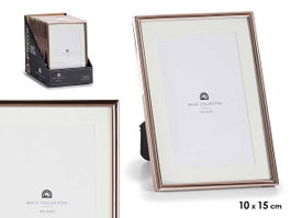 Giftdecor Porte-photos Acier Cuivre 10x15 cm avec Verre (Set de 36)