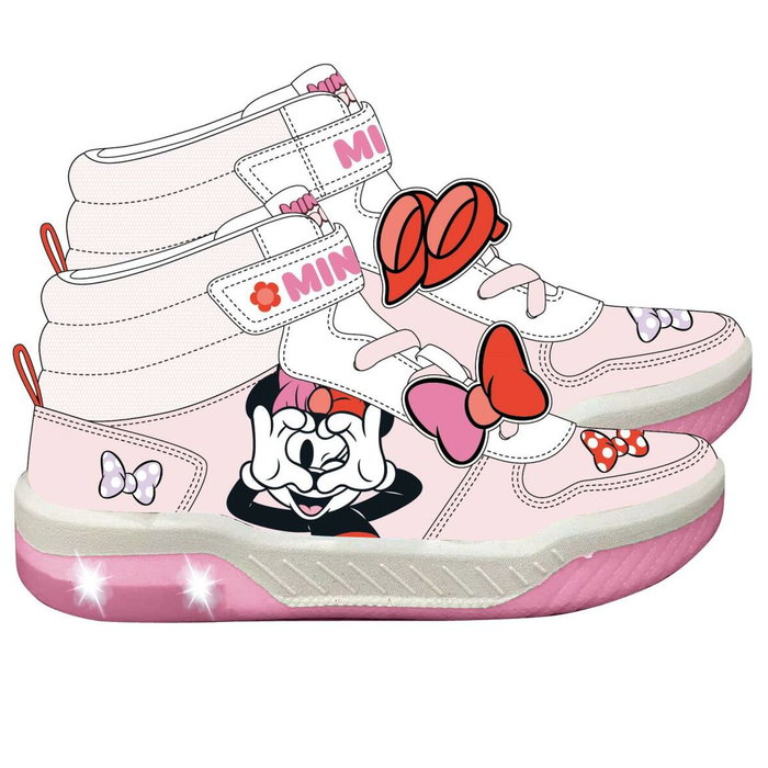 Cerdà T030 - Chaussure de sport Minnie avec éclairage, semelle PVC, pointure 30, rose