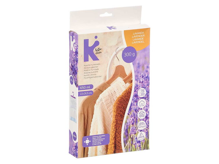 ARTE REGAL Sac absorbeur d'humidité lavande 650 ml