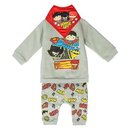 Ensemble de Sport pour Bébé Justice League Gris
