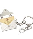Noble Collection Harry Potter porte-clés métal Poudlard Acceptance Letter
