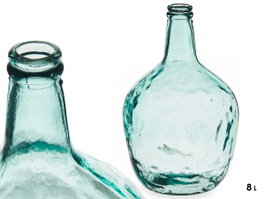 GIFTDECOR Bouteille décorative en verre 8L Transparente