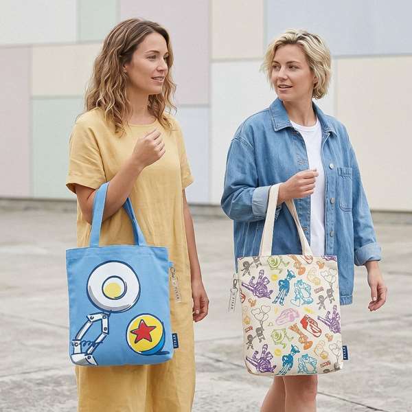Cerdá Sac Shopping Pixar Design 1-Design 2 Blanc