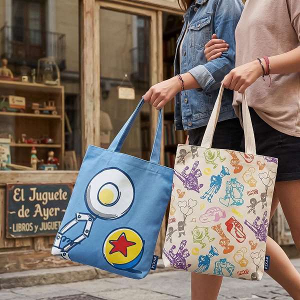 Cerdá Sac Shopping Pixar Design 1-Design 2 Blanc