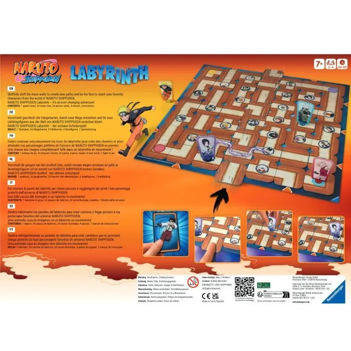 Ravensburger Jeu de société Naruto Labyrinth Naruto Shippuden - 7 ans et plus - RAV4005556275571