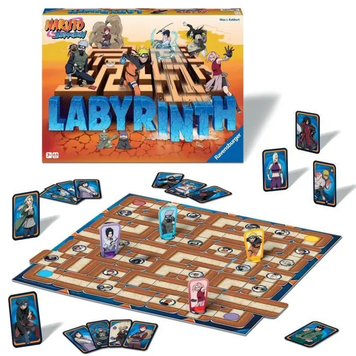 Ravensburger Jeu de société Naruto Labyrinth Naruto Shippuden - 7 ans et plus - RAV4005556275571