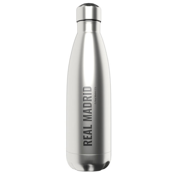 CYP BRANDS Gourde Isotherme en Acier Inoxidable 550 ml - Édition Real Madrid - Conservation Chaud 12h/Froid 24h