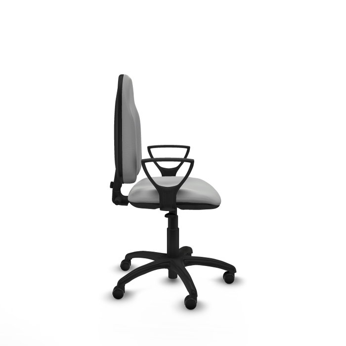 PIQUERAS Y CRESPO Chaise de bureau Algarra, similicuir gris clair, mécanisme contact permanent PIQUERAS Y CRESPO Chaise de bureau Algarra, similicuir gris clair, mécanisme contact permanent