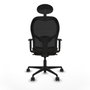 Piqueras y Crespo 1D036N1 Chaise de Bureau Noir et Brun foncé
