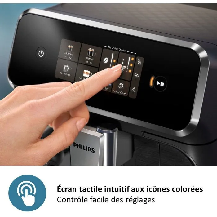 Philips EP2339/40 - Machine à café expresso automatique avec broyeur céramique - LatteGo - 4 recettes - Série 2300 - Noir Philips EP2339/40 - Machine à café expresso automatique avec broyeur céramique - LatteGo - 4 recettes - Série 2300 - Noir