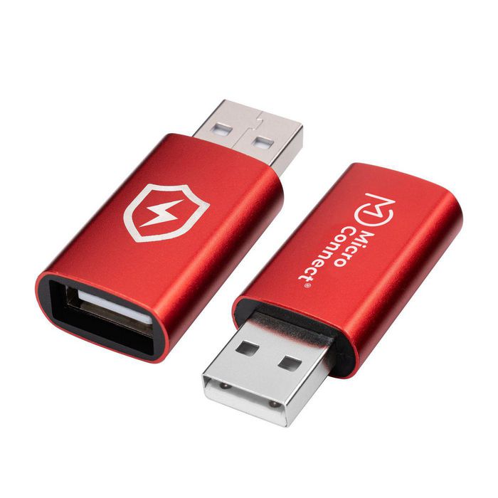 MicroConnect Adaptateur bloqueur de données USB-A Safe Charge Rouge MicroConnect Adaptateur bloqueur de données USB-A Safe Charge Rouge