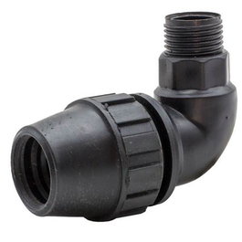 Riegolux Coude 90° Filetage Mâle 1/2 pouces x 20 mm en PP