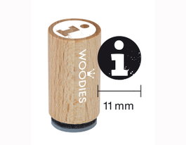 Woodies Mini Sceau en Bois et Caoutchouc 15x25mm