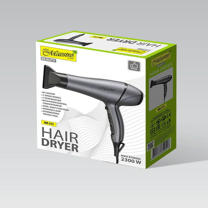 Feel Maestro Sèche-cheveux MR-215 Noir Graphite 2300 W